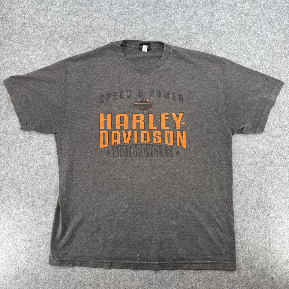 Harley-Davidson T-Shirt Mens XL Speed & Power Gray Pittsburgh PA Graphic EUC